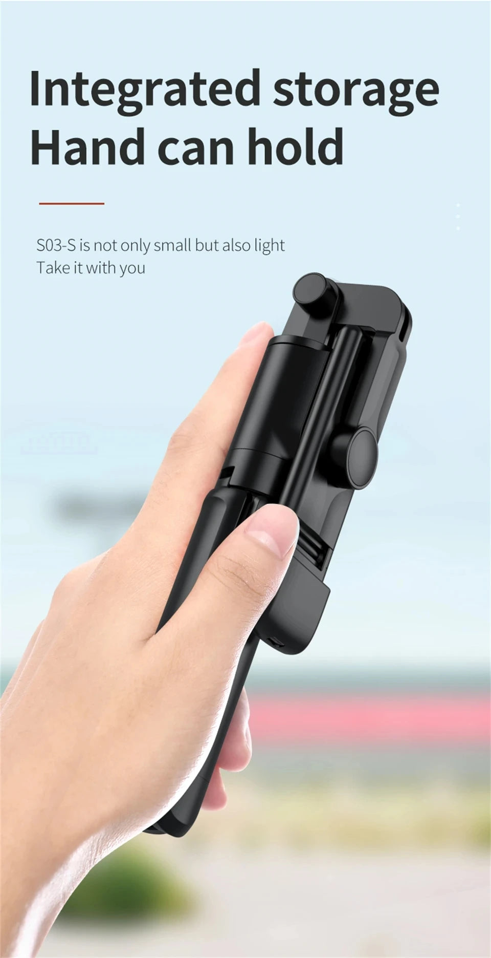 Bluetooth Selfie stick Tripod - Portable Phone Stand with Remote 