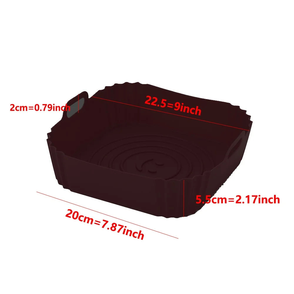 Reusable Air Fryer Silicone Liner – Non-Stick Basket Insert