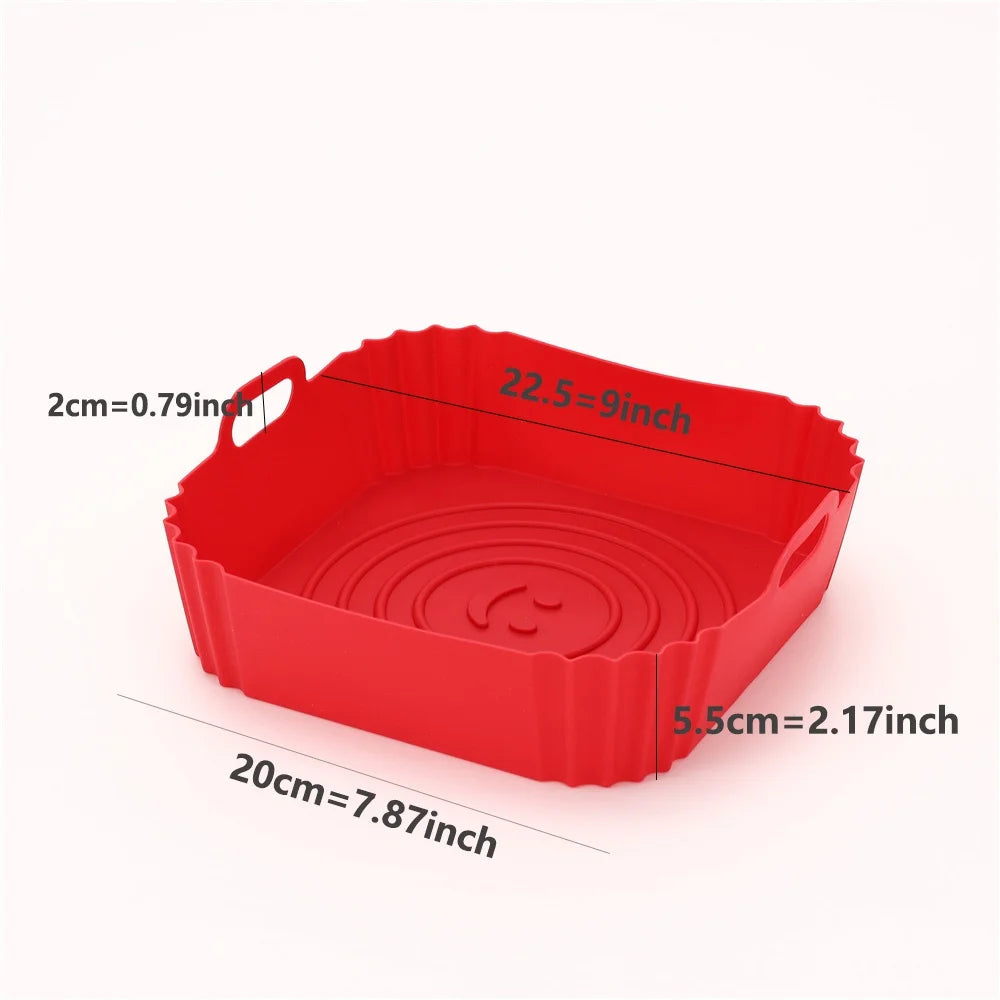 Reusable Air Fryer Silicone Liner – Non-Stick Basket Insert