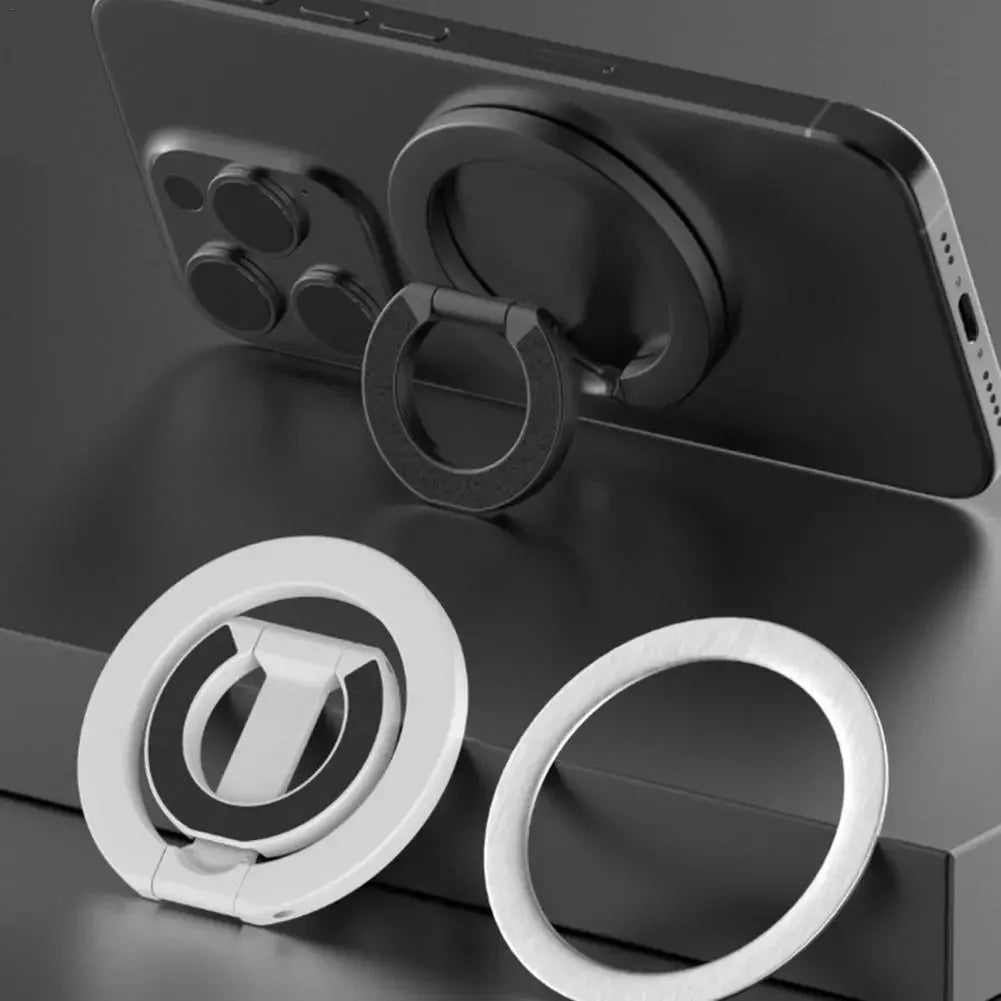360 Degree Magnetic phone Ring holder - Foldable Stand for iPhone & Android