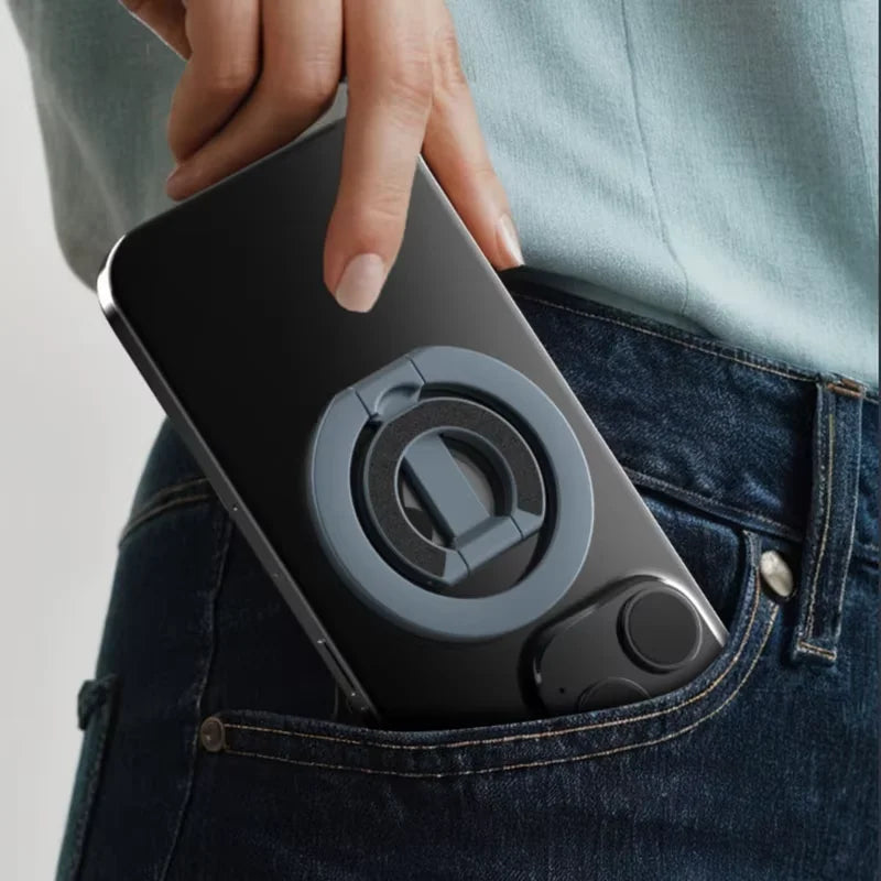 360 Degree Magnetic phone Ring holder - Foldable Stand for iPhone & Android