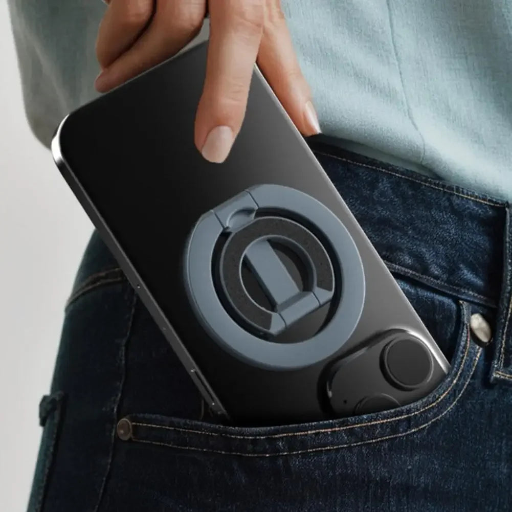 360 Degree Magnetic phone Ring holder - Foldable Stand for iPhone & Android