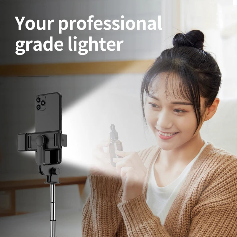 Bluetooth Selfie stick Tripod - Portable Phone Stand with Remote 