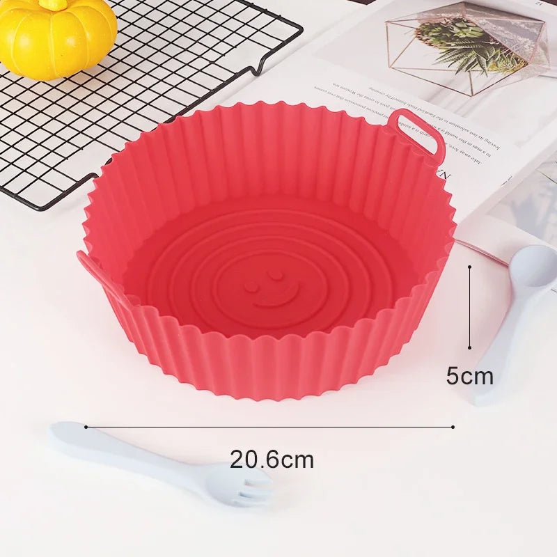 Reusable Air Fryer Silicone Liner – Non-Stick Basket Insert