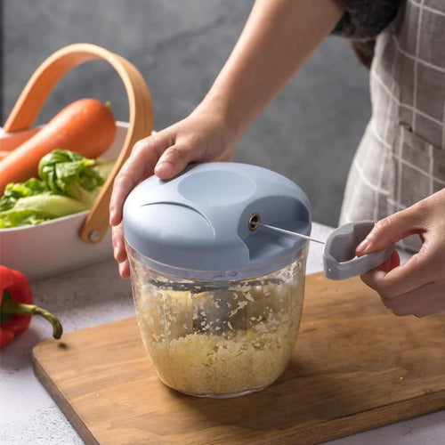 Manual Vegetable Chopper – 500ml &900ml Food & Garlic Cutter